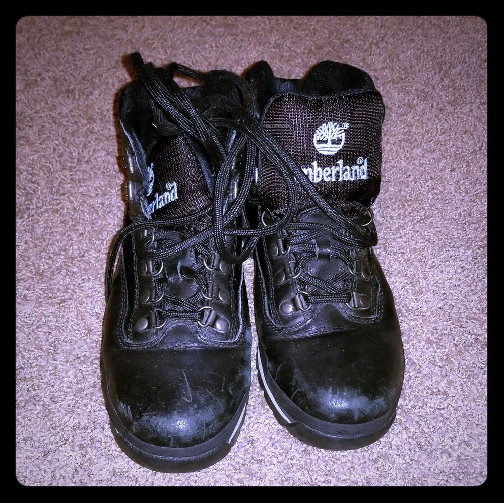 Black Timberland boots